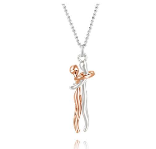 Love Hug Necklace Unisex Couple Jewelry