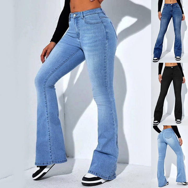 Slim-fit Flared High Waist Jeans
