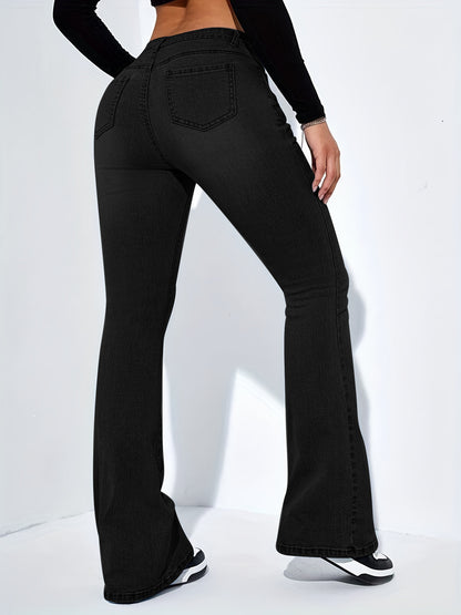 Slim-fit Flared High Waist Jeans