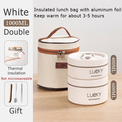 Travel Tote – Multi-Layer Portable Food Container Set for Work Meal Management, with Bag.