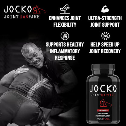 Jocko Fuel Joint Support – 180 Capsules | Glucosamine, MSM, Turmeric & Boswellia for Joint Health & Flexibility