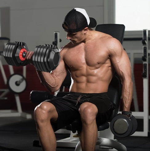 Adjustable 10-in-1 Dumbbell Set