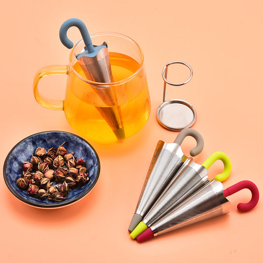Creative Silicone Umbrella Tea Strainer