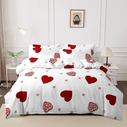 Printed Duvet Cover Pillow Set