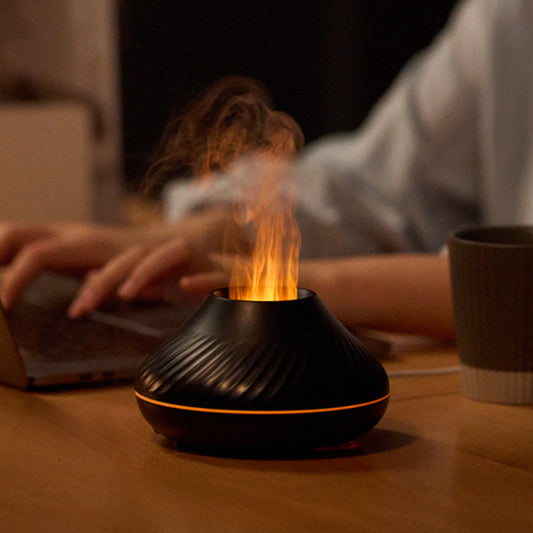 RGB Flame Aroma Humidifier Diffuser