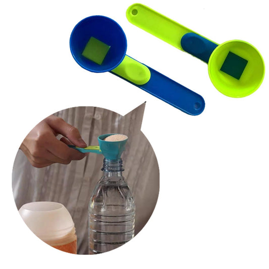 New Mess Free Measuring Funnel Creative Protein Powder Sliding Spoon Egg Yolk Separating Funnel