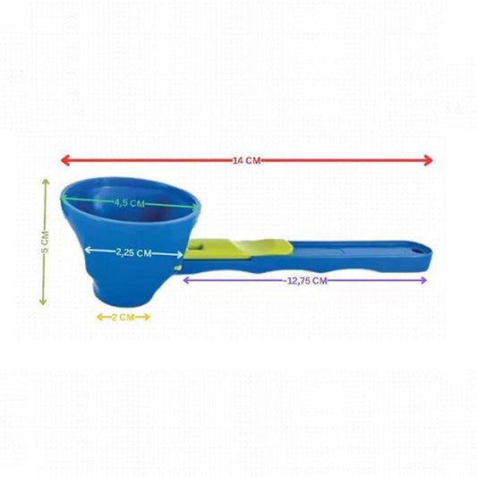 New Mess Free Measuring Funnel Creative Protein Powder Sliding Spoon Egg Yolk Separating Funnel