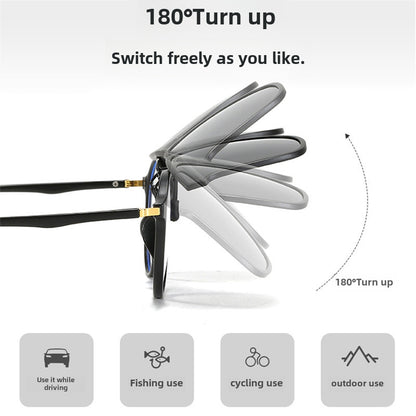 Myopia Glasses Polarized Glasses Women's Ultra-light Invisible Clip Sunglasses Men's Driving Sunglasses Clip