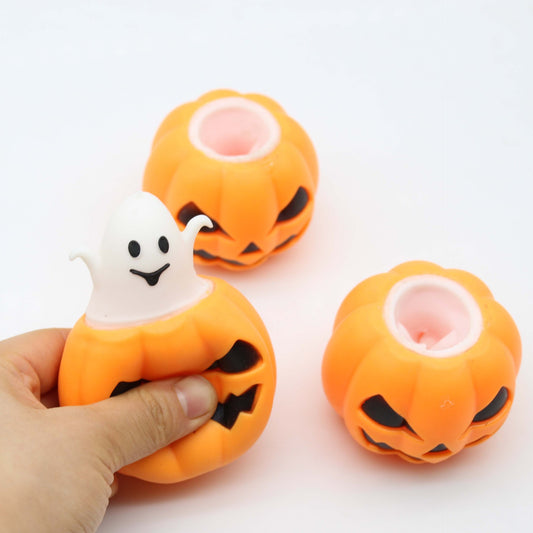 Halloween Funny Pumpkin Pinch Pinch Fun To Vent Hamster Ghost Fun Squeeze Decompression Toy Funny Pumpkin