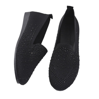 Plus Size Mesh Diamond Flats