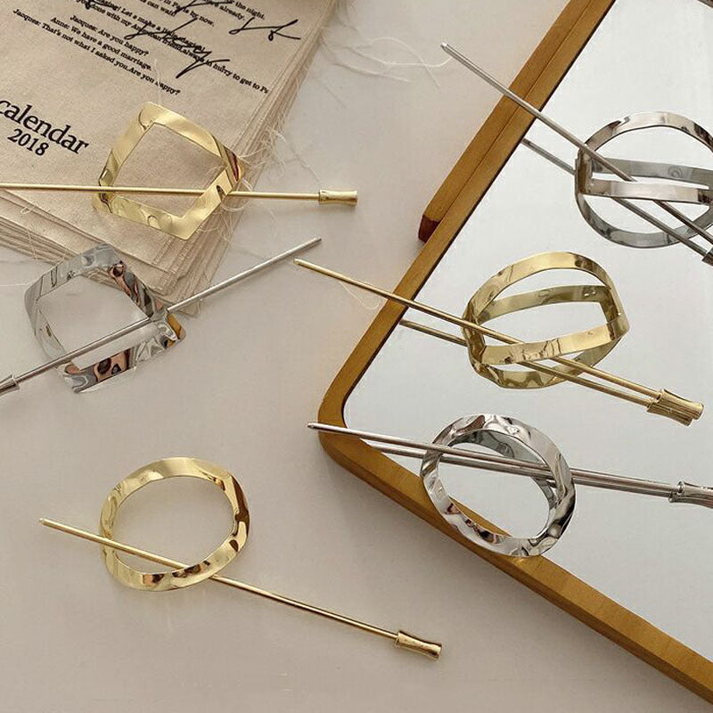 Metal Hairpin Versatile Simple Stylish Hair Accessories For Women