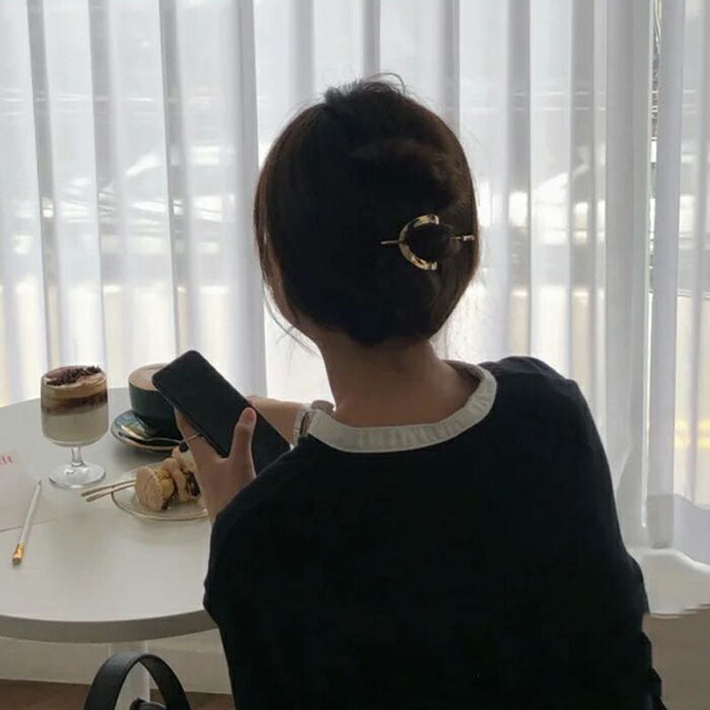 Metal Hairpin Versatile Simple Stylish Hair Accessories For Women