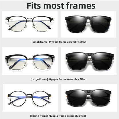 Myopia Glasses Polarized Glasses Women's Ultra-light Invisible Clip Sunglasses Men's Driving Sunglasses Clip