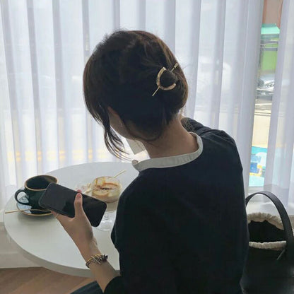 Metal Hairpin Versatile Simple Stylish Hair Accessories For Women