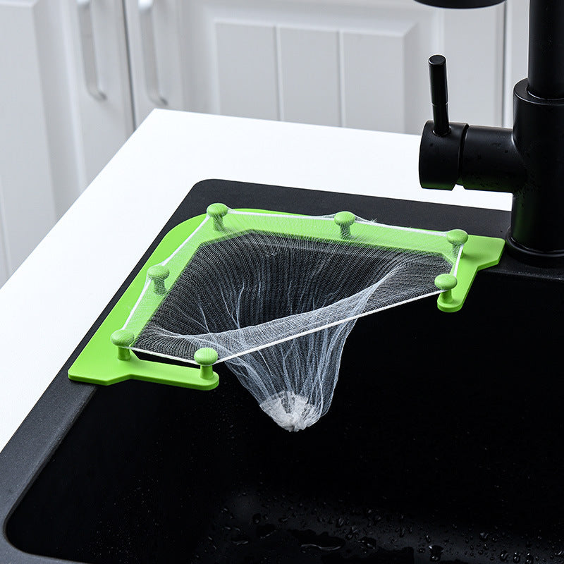 Kitchen Sink Filter Triangle Hanging Net Drain Rack Basket Special Filter Leftovers Soup Water Filter Pool Wash Vegetables