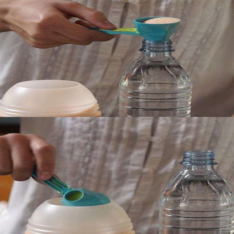 New Mess Free Measuring Funnel Creative Protein Powder Sliding Spoon Egg Yolk Separating Funnel