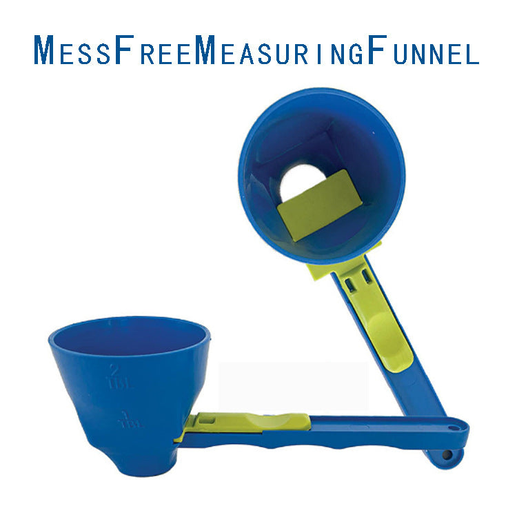 New Mess Free Measuring Funnel Creative Protein Powder Sliding Spoon Egg Yolk Separating Funnel