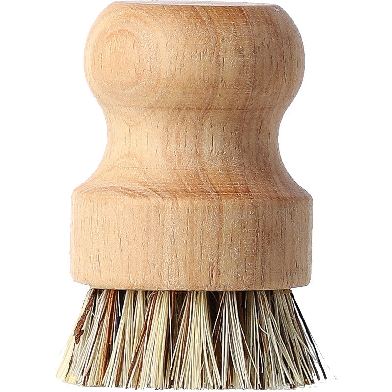 Natural Hemp Non-Stick Oil Dish Brush Kitchen Home Use Multi-Function Clean Vegetable Fruit Brush Two-Pack Scrubber Pot Brush