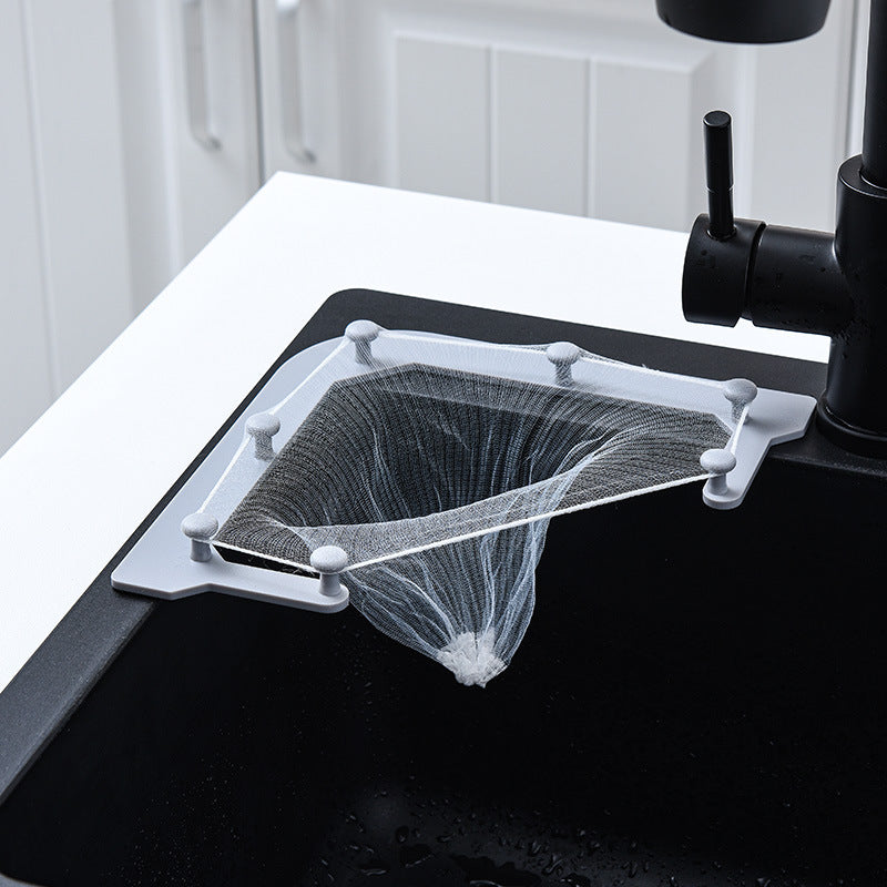 Kitchen Sink Filter Triangle Hanging Net Drain Rack Basket Special Filter Leftovers Soup Water Filter Pool Wash Vegetables