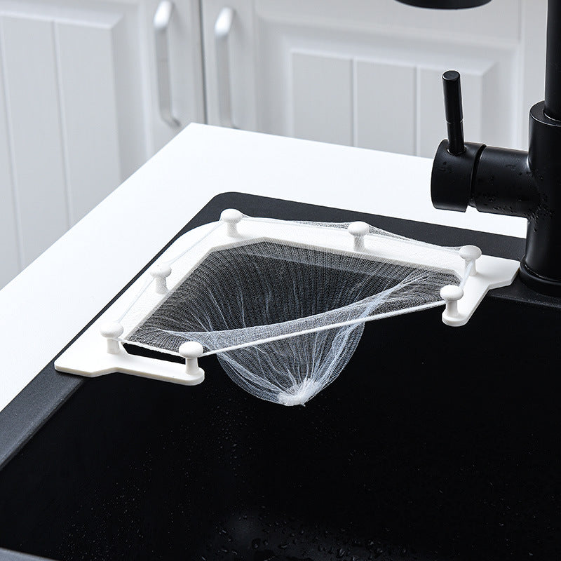 Kitchen Sink Filter Triangle Hanging Net Drain Rack Basket Special Filter Leftovers Soup Water Filter Pool Wash Vegetables