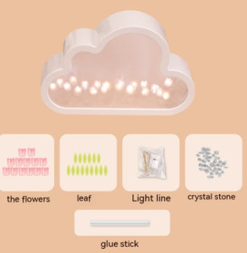 DIY Cloud Tulip Mirror Light