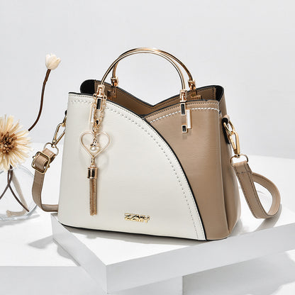 Color Block Tassel Love Bag