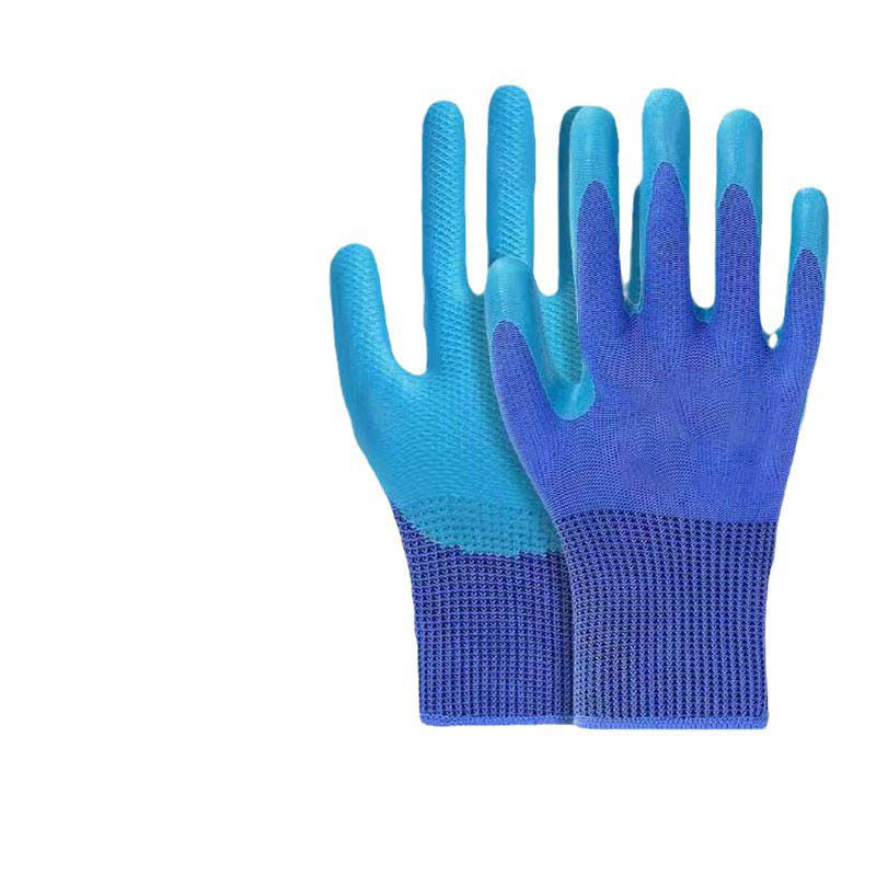 Embossed Labor Protection Gloves Latex Wear-resistant Non-slip Construction Site Work Gloves