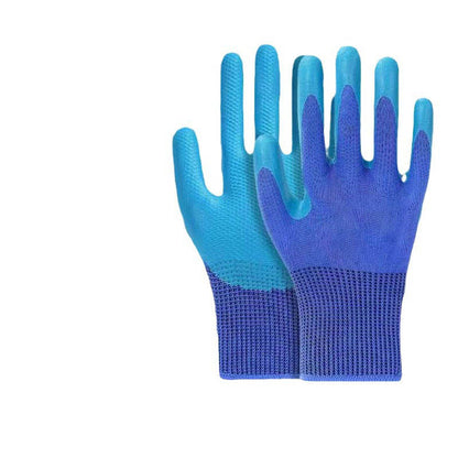 Embossed Labor Protection Gloves Latex Wear-resistant Non-slip Construction Site Work Gloves