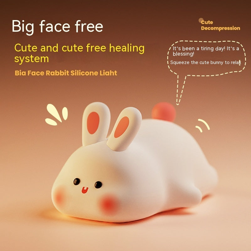Cartoon Rabbit Silicone Night Light