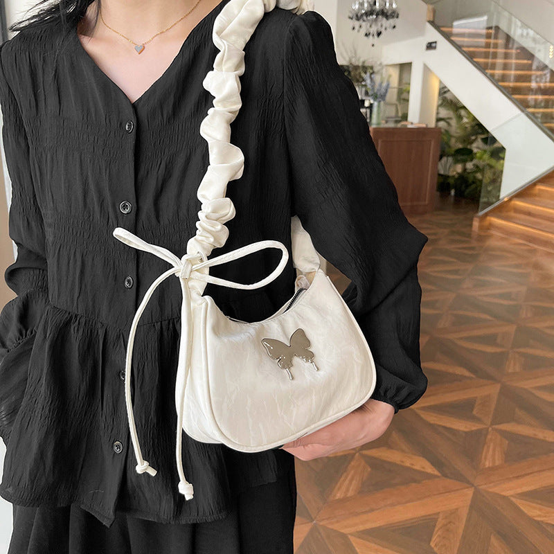 Casual Drawstring Bow Crossbody Bag