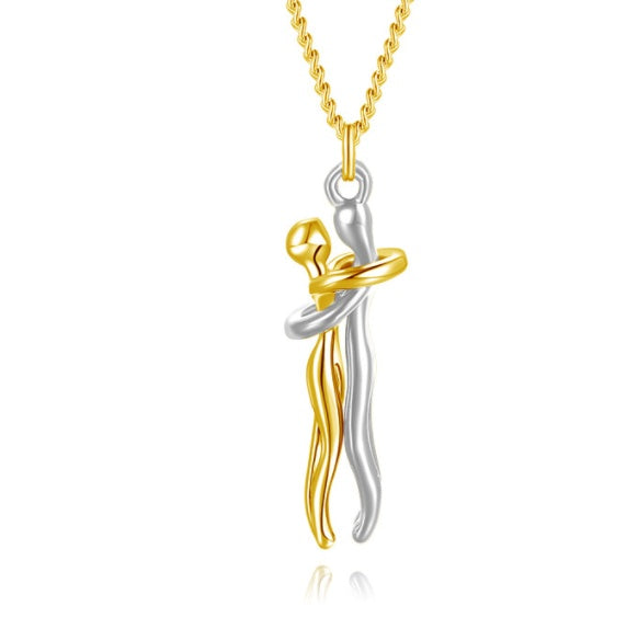 Love Hug Necklace Unisex Couple Jewelry
