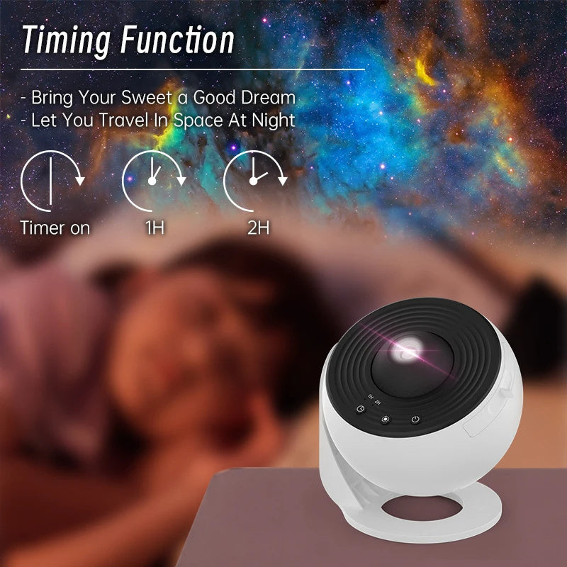 360° Starry Galaxy Projector Lamp