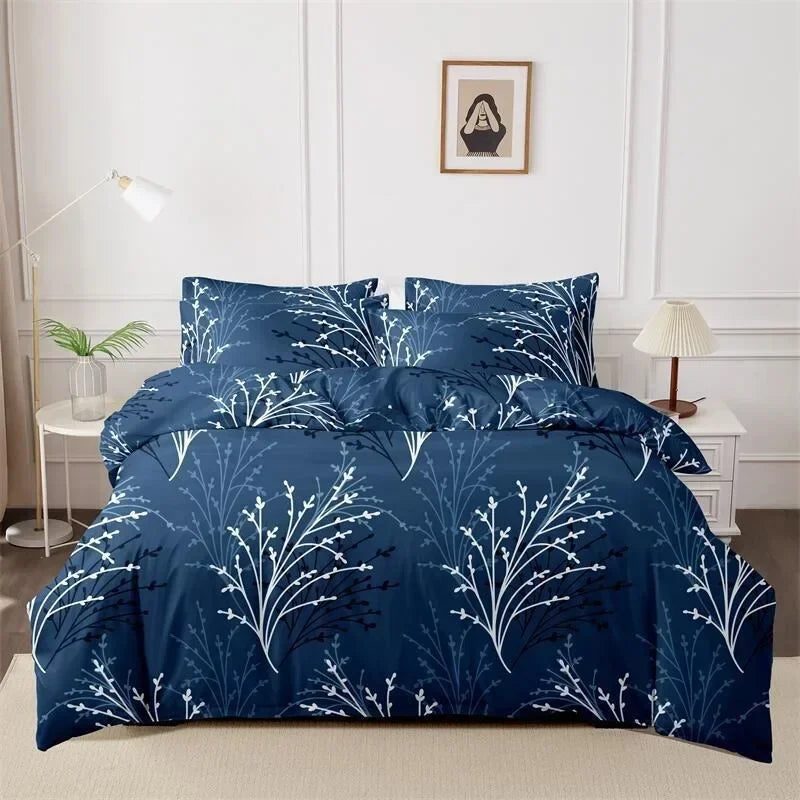 Printed Duvet Cover Pillow Set