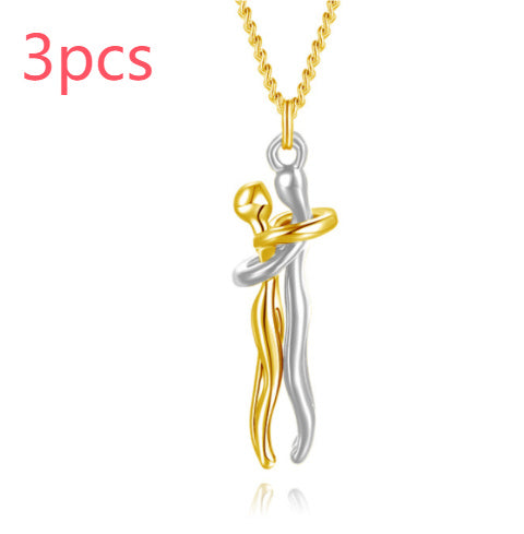 Love Hug Necklace Unisex Couple Jewelry