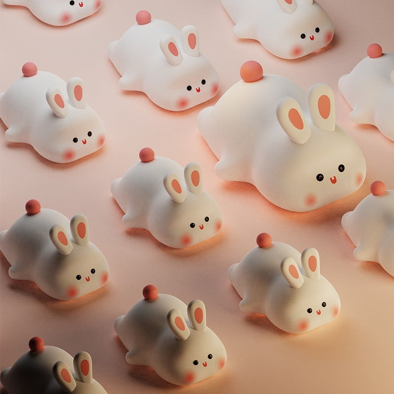Cartoon Rabbit Silicone Night Light
