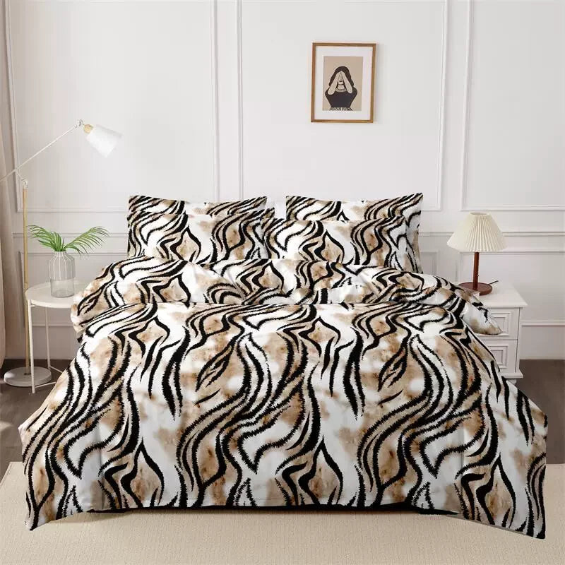 Printed Duvet Cover Pillow Set