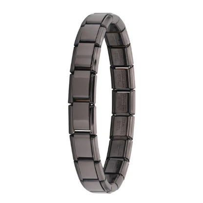 Yupsk Trendy Square Italy Stainless Steel Bracelets For Women Men HipHop Metal  Modules Stretchable Gift Birthday Party Jewelry