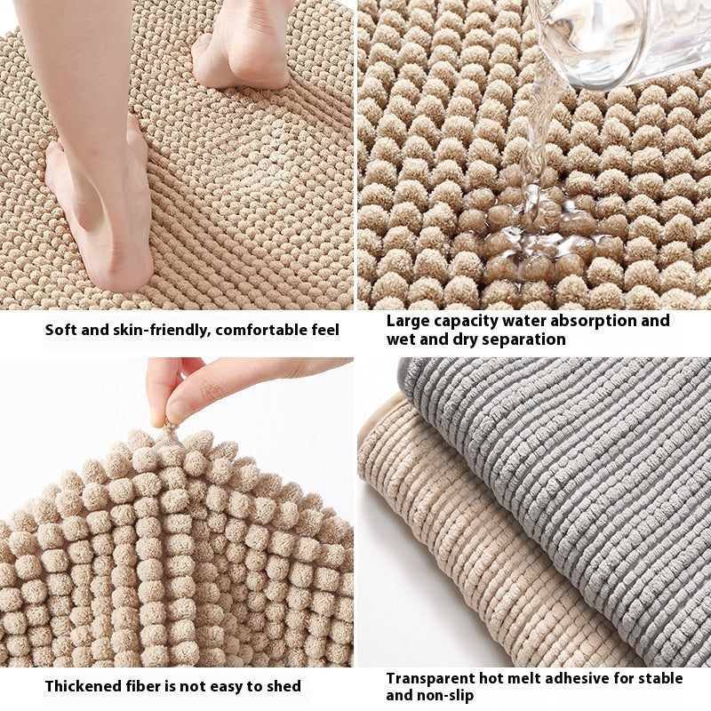 Non-slip Chenille Wool Floor Mat