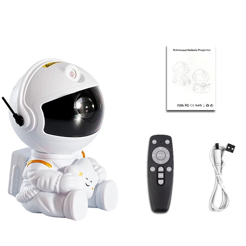 Star Projector Galaxy Night Light Astronaut Space Projector Starry Nebula Ceiling LED Lamp for Bedroom Home Decorative kids gift