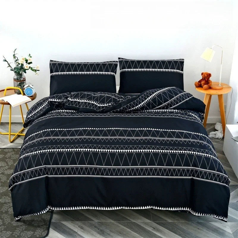 Printed Duvet Cover Pillow Set