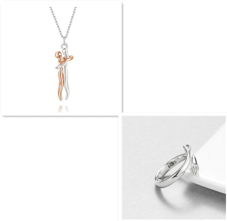 Love Hug Necklace Unisex Couple Jewelry