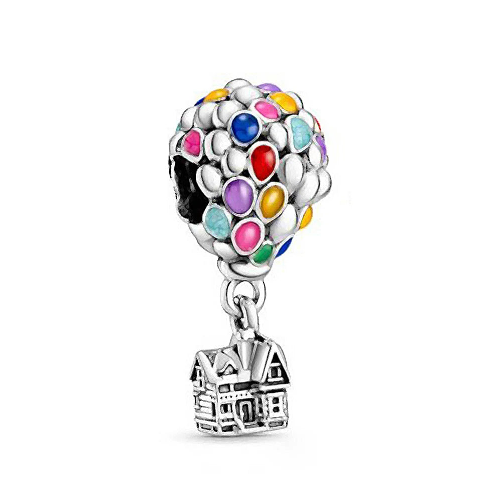 MINISO League Of Legends Mickey Mouse Minnie Plata Deley 925 Sterling Silver Charm Beads Fit Original Pandora Bracelet Jewelry