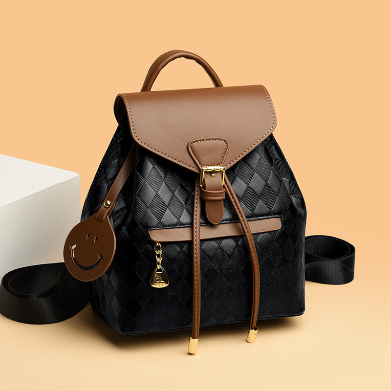 Casual Multifunction Leather Women Backpack