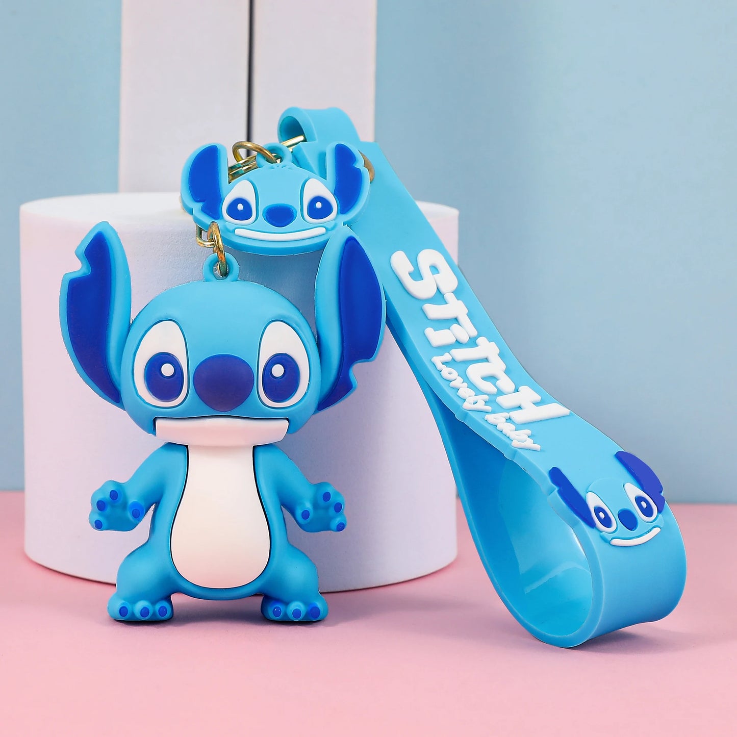 Disney Stitch Keychain - Cute Lilo & Stitch Keyrings, Durable Anime Keychains for Women Men Kids, Multi-Color Gift