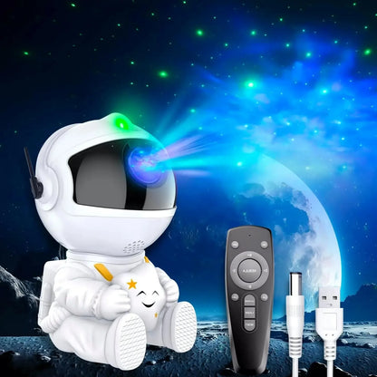 Star Projector Galaxy Night Light Astronaut Space Projector Starry Nebula Ceiling LED Lamp for Bedroom Home Decorative kids gift
