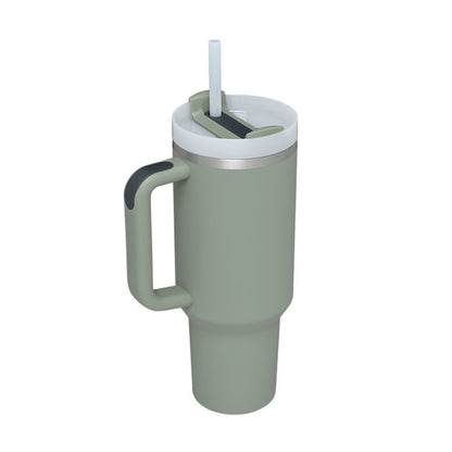 40 Oz Insulated Tumbler With Straw