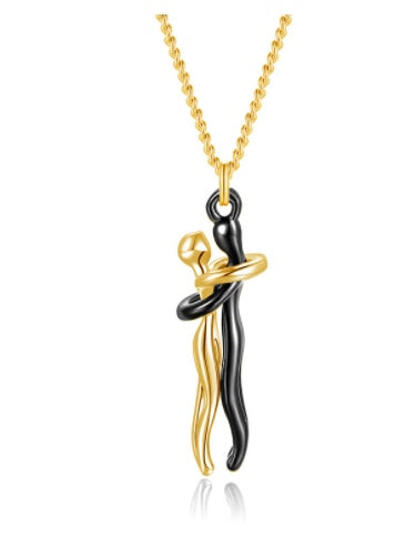 Love Hug Necklace Unisex Couple Jewelry
