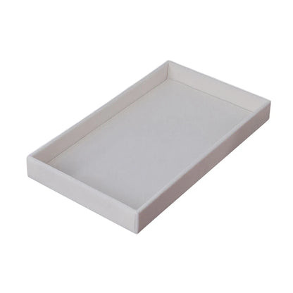 Velvet Jewelry Display Exquisite Jewellery Holder Portable Ring Earrings Necklace Organizer Storage Box Organizator Trays Beige