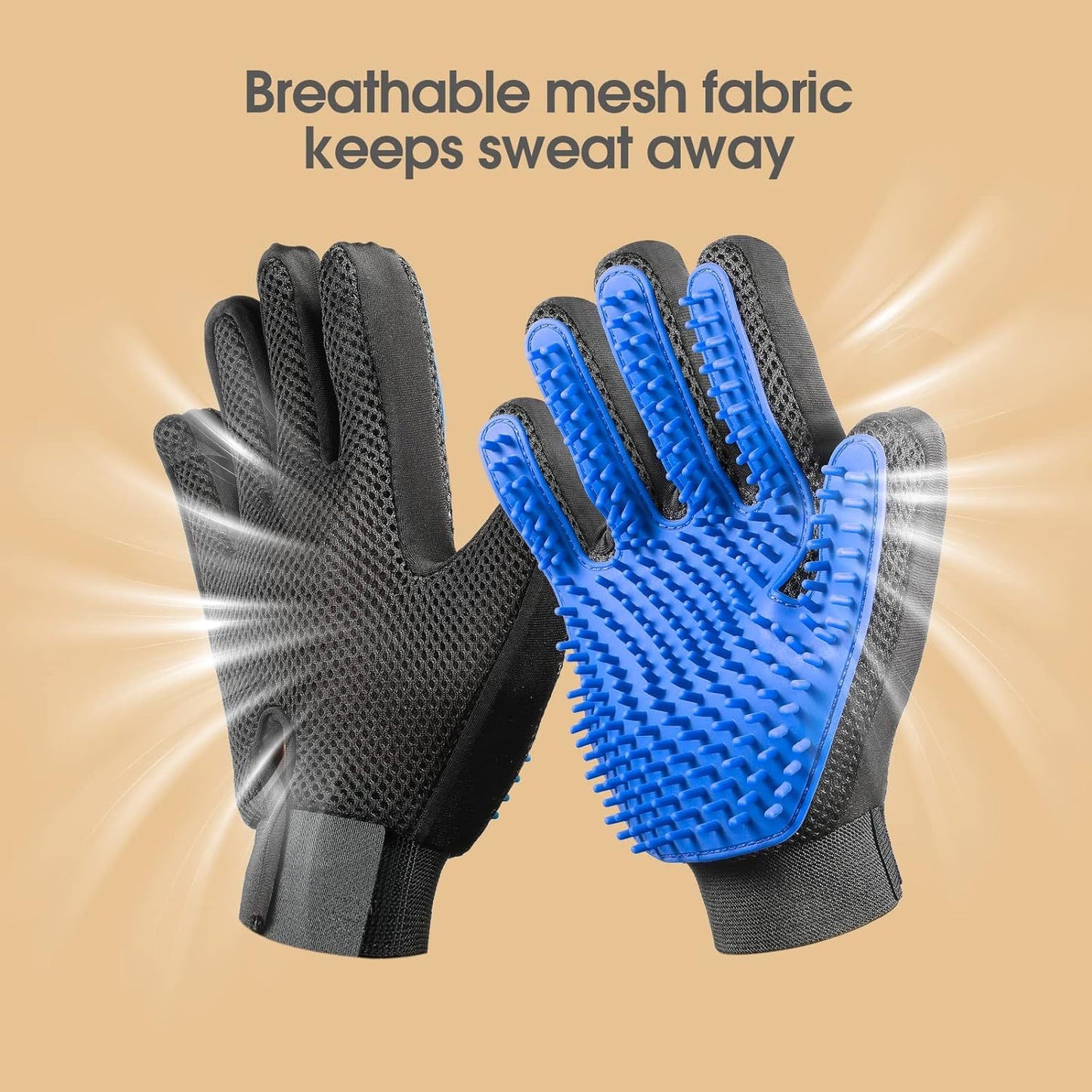 Upgrade Pet Grooming Gloves Mitts