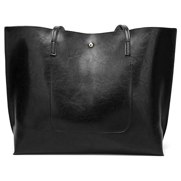 Soft Faux Leather Tote Bag